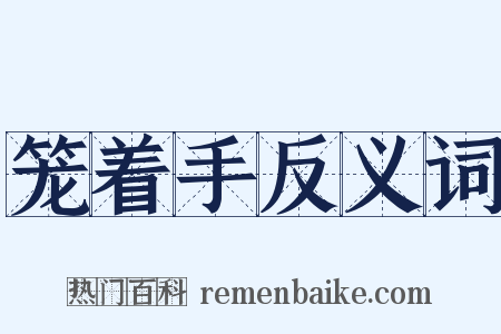 笼着手反义词是什么意思的图片